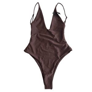 Ark Swimwear Chocolate Brown One Piece S